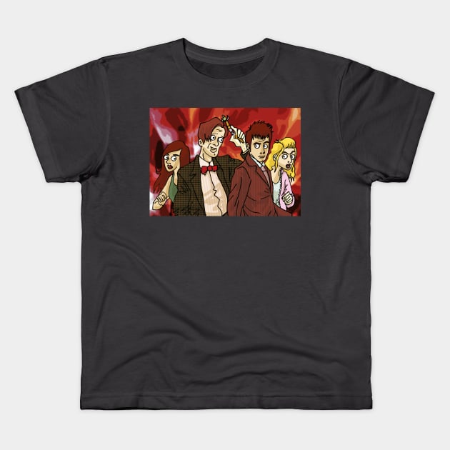 Doctor Who Kids T-Shirt by MattyHComics